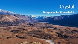  Presentation with national - PPT theme with perito-moreno-national-park-patagonia background and a teal colored foreground