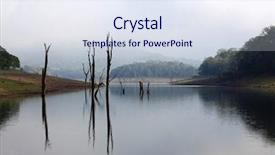  Presentation with kerala - Theme having periyar lake reserve in kerala background and a sky blue colored foreground