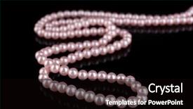  Presentation with pearls - Slide set featuring perl - beautiful pearls on black background background and a black colored foreground