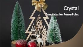  Presentation with christmas red - Audience pleasing slides consisting of perl - image of a seasonal holiday backdrop and a dark gray colored foreground