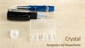  Presentation with black ink - Cool new slide deck with permanant motor - machine for permanent make up backdrop and a  colored foreground