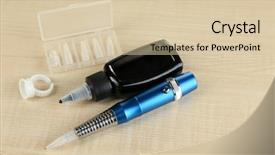  Presentation with black ink - Amazing slide deck having permanant motor - machine for permanent make up backdrop and a  colored foreground