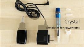  Presentation with black ink - Presentation with permanant motor - machine for permanent make up background and a  colored foreground