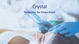  Presentation with beauty makeup - Amazing theme having permanent makeup for eyebrows closeup backdrop and a  colored foreground