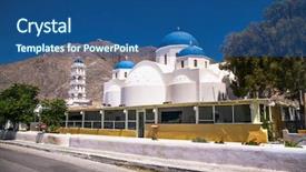  Presentation with black church - Slide set consisting of permissa church near black sand background and a  colored foreground