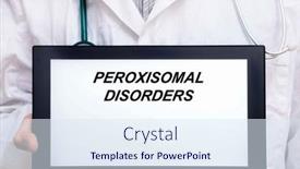  Presentation with doctor - Presentation theme consisting of peroxisomal-disorders-doctor-with-rare background and a sky blue colored foreground