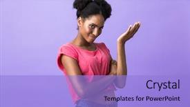  Presentation with african violet - Audience pleasing presentation consisting of perplex - photo of puzzled african american backdrop and a light blue colored foreground