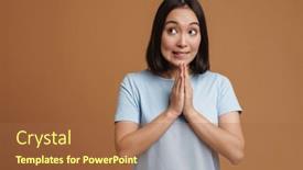  Presentation with asian - Presentation having perplexed-asian-woman-looking-aside background and a red colored foreground