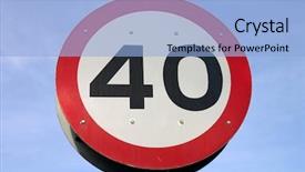  Presentation with limit - Amazing PPT theme having pers law - 40 miles an hour speed backdrop and a  colored foreground