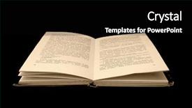 Presentation with open-book - Presentation having pers law - open book background and a black colored foreground
