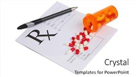  Presentation with medicine - Slides with perscription medicine on white background background and a white colored foreground