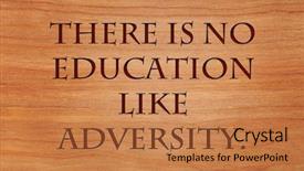  Presentation with adversity - PPT theme with perseverance - there is no education background and a coral colored foreground