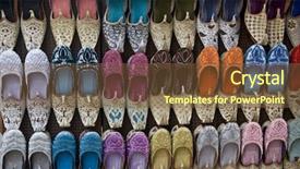  Presentation with arabic - Beautiful PPT layouts featuring persian culture - colorful arabic shoes display backdrop and a tawny brown colored foreground