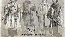  Presentation with old men - Theme having persian men old illustration created background and a light gray colored foreground