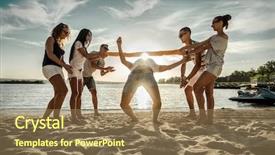  Presentation with sky day and night - PPT theme enhanced with persistence - friends funny game background and a coral colored foreground