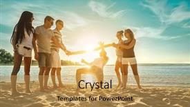  Presentation with diversity students friends happiness concept - Colorful slides enhanced with persistence - happiness friends funny game backdrop and a yellow colored foreground