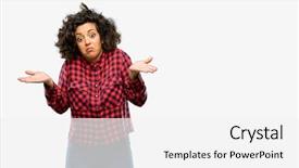  Presentation with arab - Audience pleasing presentation theme consisting of person confused white background - beautiful arab woman doubt expression backdrop and a white colored foreground