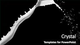 Presentation with milk splash - Audience pleasing slide deck consisting of person falling - milk splash isolated backdrop and a black colored foreground