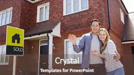  Presentation with biomedical new - PPT theme having person holding help sign board - portrait of young couple background and a tawny brown colored foreground