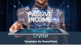  Presentation with homeless person poverty issue concept - PPT theme having person-holding-tablet-business-concept background and a  colored foreground