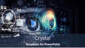  Presentation with scanning - PPT theme enhanced with person-identification-and-scanning-mixed background and a ocean colored foreground