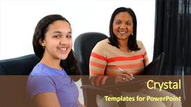  Presentation with counseling - PPT theme with person in need having background and a tawny brown colored foreground