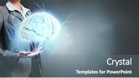  Presentation with coal mining great wheel - PPT theme enhanced with person of great mind mixed background and a gray colored foreground