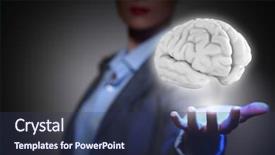  Presentation with coal mining great wheel - Slides having person of great mind mixed background and a ocean colored foreground