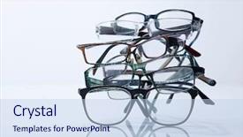  Presentation with visual impairment - Audience pleasing slides consisting of person with visual impairment backdrop and a light blue colored foreground