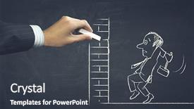  Presentation with media image - Cool new PPT layouts with personages - cartoon image of business personage backdrop and a dark gray colored foreground