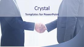  Presentation with german shepherd two young puppys - PPT theme having personages - two young businessmen greet background and a  colored foreground