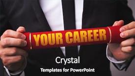  Presentation with action plan - Slide set consisting of personal action plan - your career background and a black colored foreground