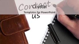  Presentation with japanese write - Slide deck with personal assistant - contact us write by male background and a light gray colored foreground