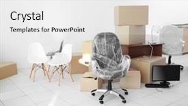  Presentation with personal belongings - Audience pleasing theme consisting of personal belongings in empty office backdrop and a white colored foreground