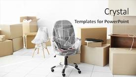  Presentation with personal belongings - Audience pleasing theme consisting of personal belongings in empty office backdrop and a white colored foreground