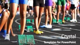  Presentation with heat - Cool new slides with personal best - waiting for the start backdrop and a dark gray colored foreground