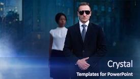  Presentation with black business - Theme featuring personal bodyguard of black business background and a navy blue colored foreground