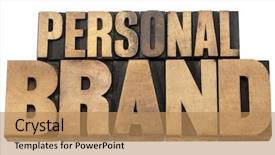  Presentation with personal - Slide set featuring personal brand - isolated text background and a coral colored foreground