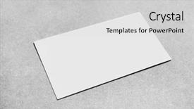  Presentation with business card - Presentation theme with personal brand template - blank business card on grey background and a  colored foreground