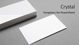  Presentation with business cards - Amazing slide deck having personal brand template - blank business cards on grey backdrop and a  colored foreground