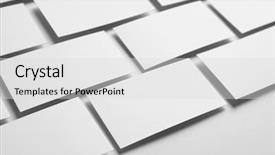  Presentation with business cards - Presentation having personal brand template - blank business cards on light background and a light gray colored foreground