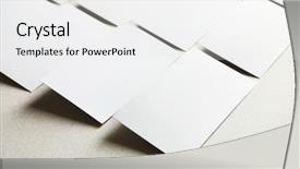  Presentation with business cards - Amazing presentation theme having personal brand template - blank business cards on light backdrop and a  colored foreground