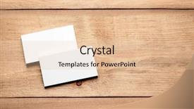  Presentation with business cards - Beautiful presentation design featuring personal brand template - blank business cards on wooden backdrop and a lemonade colored foreground