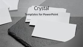  Presentation with business cards - Cool new theme with personal brand template - blank business cards with slate backdrop and a  colored foreground