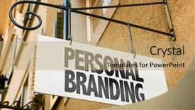  Presentation with branding - Slide deck with personal branding sign background and a coral colored foreground