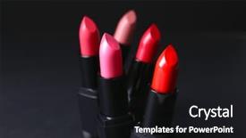  Presentation with bus transportation dark - Colorful PPT layouts enhanced with personal care products - many lipsticks on dark background backdrop and a dark gray colored foreground