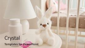  Presentation with baby toy - Cool new slides with personal choice - baby toy pacifier and body backdrop and a soft green colored foreground