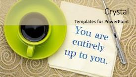  Presentation with inspirational - Presentation enhanced with personal choice - you are entirely up background and a lemonade colored foreground