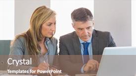  Presentation with activity graph showing an earthquake - Beautiful PPT theme featuring young slim man stands and smiles in modern gym with fitness equipment backdrop and a gray colored foreground
