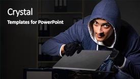  Presentation with personal data - Audience pleasing PPT layouts consisting of personal data in identity theft backdrop and a  colored foreground